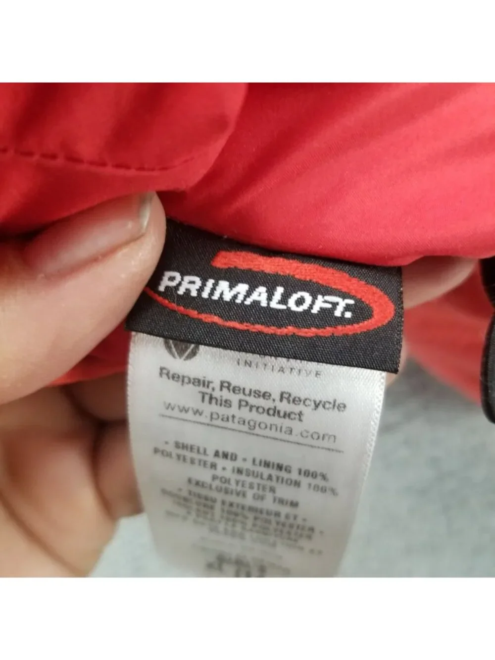Patagonia Jacket Girls XL Primaloft Orange Quilted Polyester Full Zip *Read*